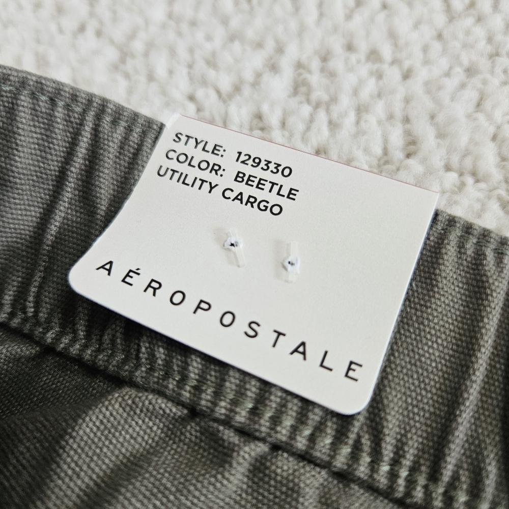 Aeropostale Cargo Pants Womens XL Green Utility Baggy Loose Y2K Relaxed Grunge - Picture 7 of 10